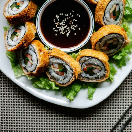 Tonkatsu Kimbap Leann's Tea House